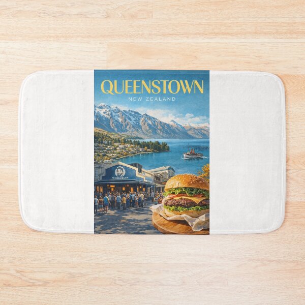 Item preview, Queenstown New Zealand Lake Wakatipu and The Remarkables Skyline designed and sold by Places On Earth.