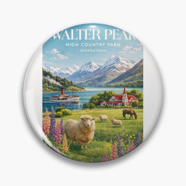 Item preview, Walter Peak High Country Farm Queenstown Lake Wakatipu and Cecil Peak designed and sold by Places On Earth.