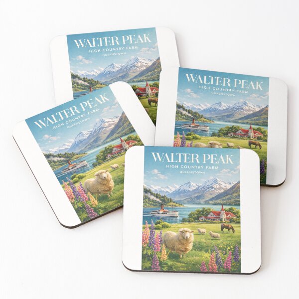 Item preview, Walter Peak High Country Farm Queenstown Lake Wakatipu and Cecil Peak designed and sold by Places On Earth.