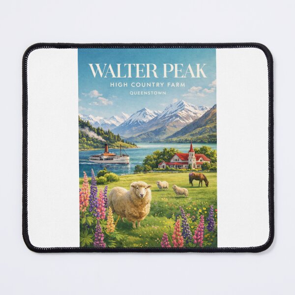 Item preview, Walter Peak High Country Farm Queenstown Lake Wakatipu and Cecil Peak designed and sold by Places On Earth.