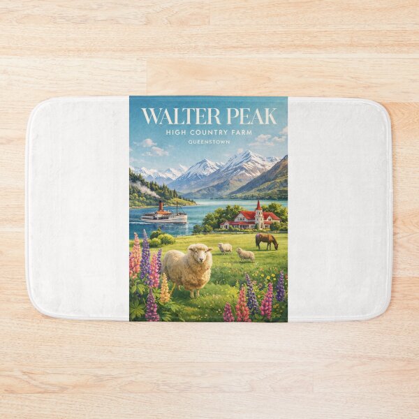 Item preview, Walter Peak High Country Farm Queenstown Lake Wakatipu and Cecil Peak designed and sold by Places On Earth.