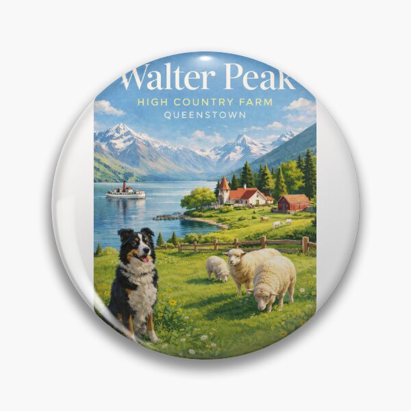 Item preview, Walter Peak High Country Farm Queenstown Pastoral Landscape and Lake Wakatipu designed and sold by Places On Earth.