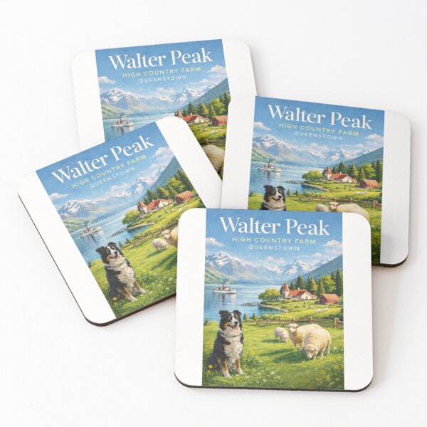 Item preview, Walter Peak High Country Farm Queenstown Pastoral Landscape and Lake Wakatipu designed and sold by Places On Earth.