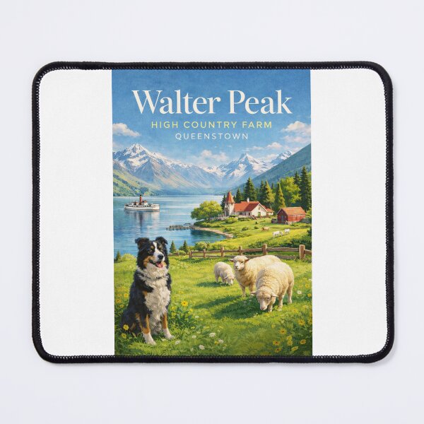 Item preview, Walter Peak High Country Farm Queenstown Pastoral Landscape and Lake Wakatipu designed and sold by Places On Earth.