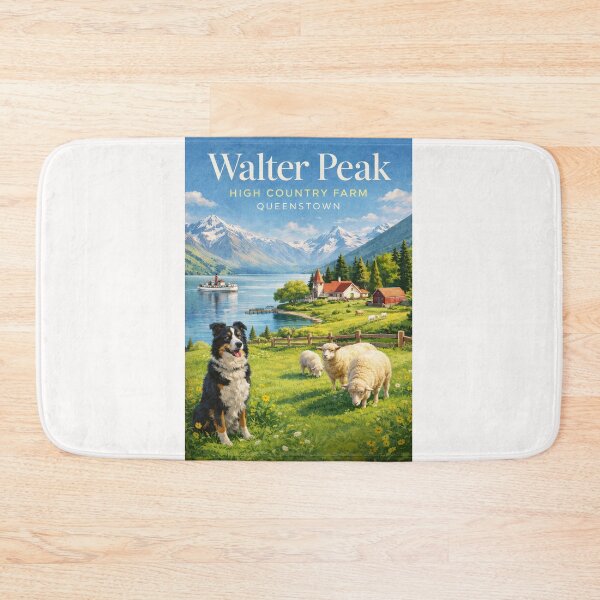 Item preview, Walter Peak High Country Farm Queenstown Pastoral Landscape and Lake Wakatipu designed and sold by Places On Earth.