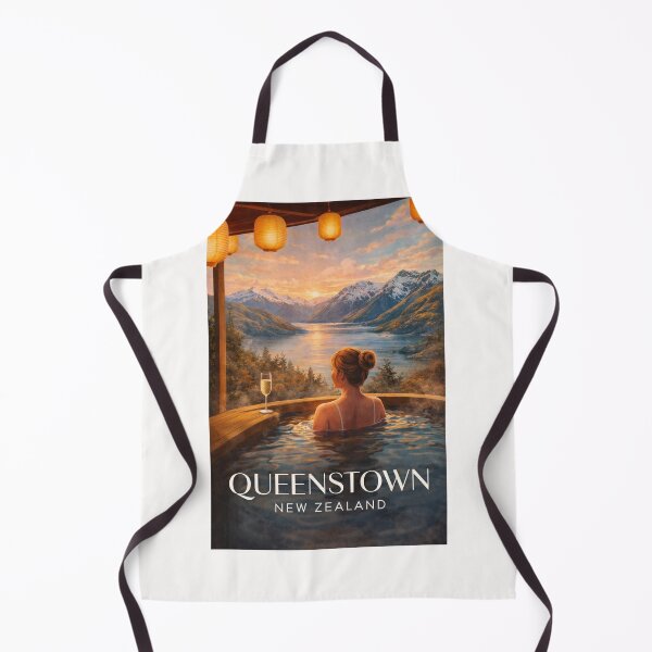Item preview, Queenstown Lake Wakatipu Onsen Spa Southern Alps Evening New Zealand designed and sold by Places On Earth.