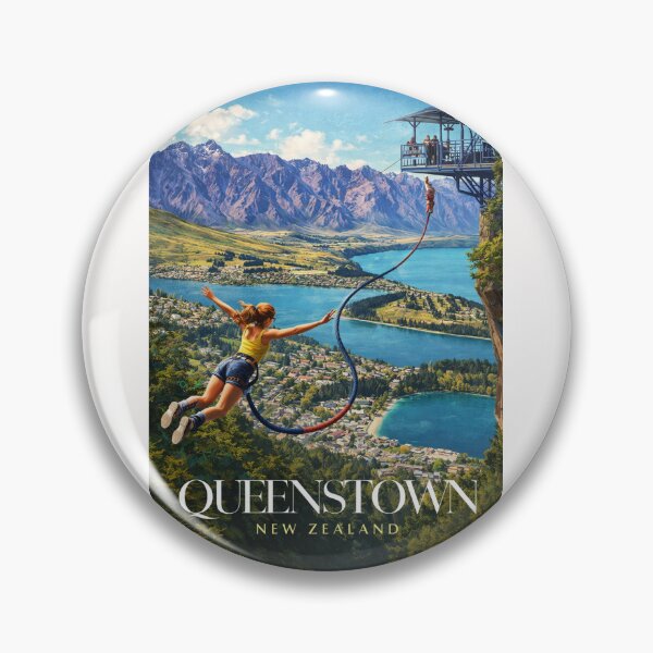 Item preview, Queenstown Kawarau Gorge Bungy Jump Southern Alps Lake Wakatipu New Zealand designed and sold by Places On Earth.