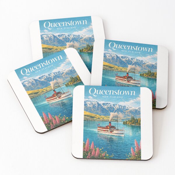 Item preview, Queenstown TSS Earnslaw Lake Wakatipu Southern Alps Otago New Zealand designed and sold by Places On Earth.