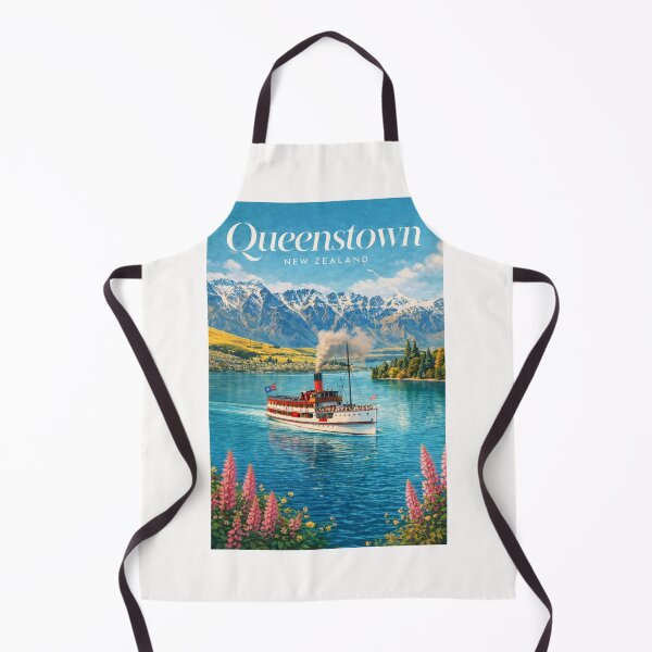 Item preview, Queenstown TSS Earnslaw Lake Wakatipu Southern Alps Otago New Zealand designed and sold by Places On Earth.