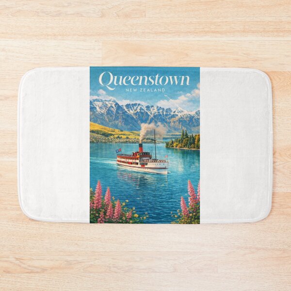 Item preview, Queenstown TSS Earnslaw Lake Wakatipu Southern Alps Otago New Zealand designed and sold by Places On Earth.