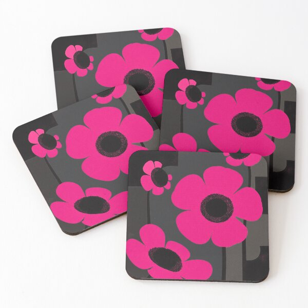 Item preview, Bold Pink Floral – Modern Art Deco Flower Print designed and sold by joycrysstudio.