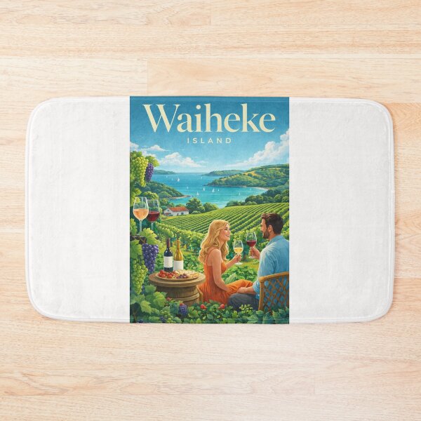 Item preview, Waiheke Island Onetangi Beach Vineyards Hauraki Gulf Auckland Region New Zealand designed and sold by Places On Earth.