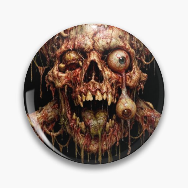 Item preview, Decaying Zombie Skull & Crossbones Horror designed and sold by dragonmotor7.