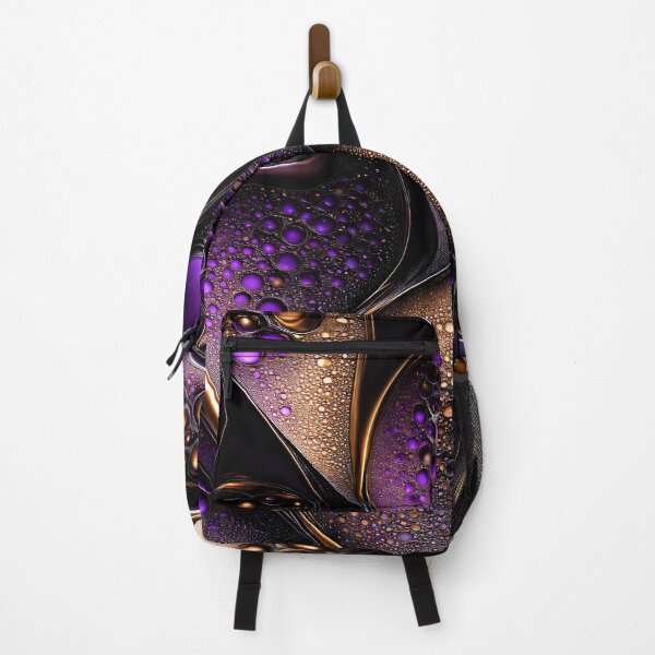 Item preview, Luxury Purple Gold Abstract Bubble Wall Art designed and sold by Kaleidoscope Print.