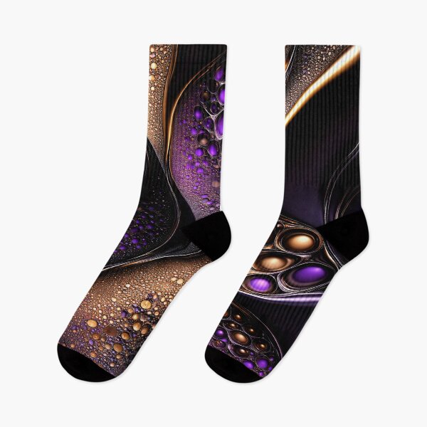 Item preview, Luxury Purple Gold Abstract Bubble Wall Art designed and sold by Kaleidoscope Print.
