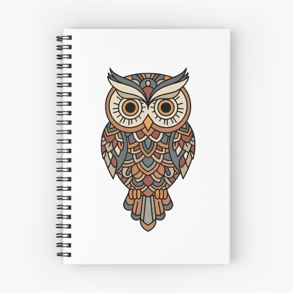 Item preview, a stylized illustration of an owl with geometric shapes designed and sold by VerizalShop.