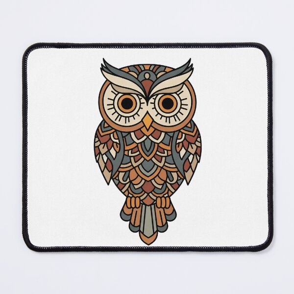 Item preview, a stylized illustration of an owl with geometric shapes designed and sold by VerizalShop.
