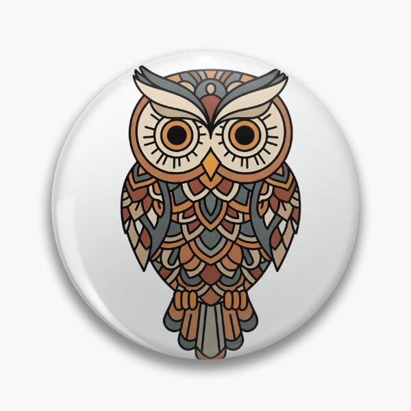 Item preview, a stylized illustration of an owl with geometric shapes designed and sold by VerizalShop.
