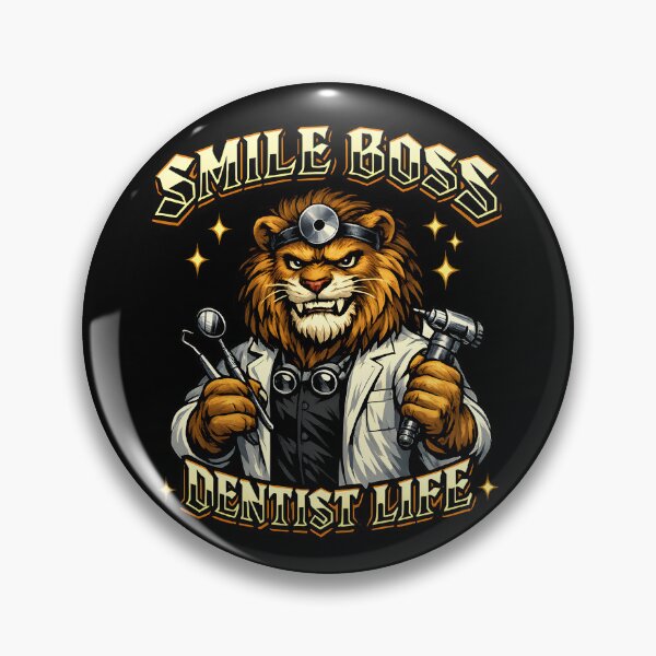 Item preview, Smile Boss Dentist Life – Lion Dentist Dental Professional Design designed and sold by ClinicalHubs.