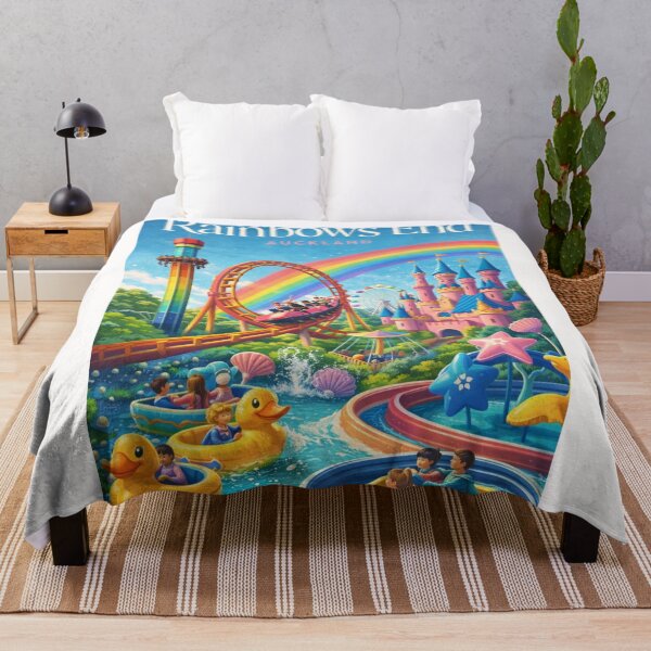 Item preview, Rainbows End Auckland Theme Park with Rainbow Coaster and Fairy Tale Castle designed and sold by Places On Earth.