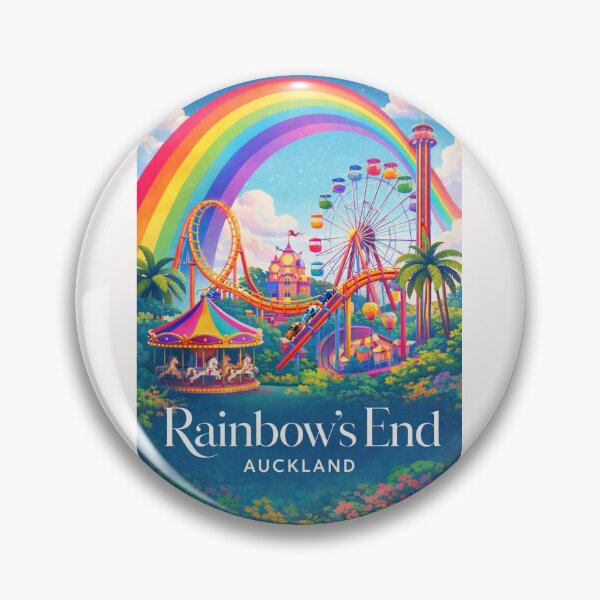 Item preview, Rainbow’s End Auckland Skyline with Ferris Wheel and Manukau Attractions designed and sold by Places On Earth.