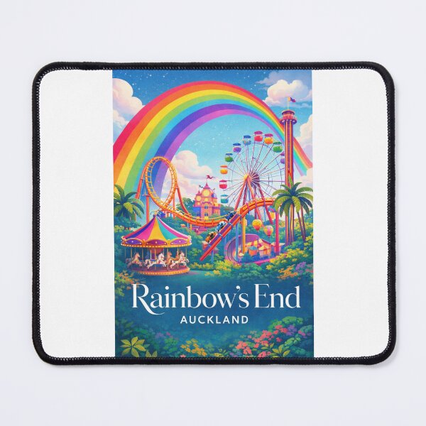 Item preview, Rainbow’s End Auckland Skyline with Ferris Wheel and Manukau Attractions designed and sold by Places On Earth.