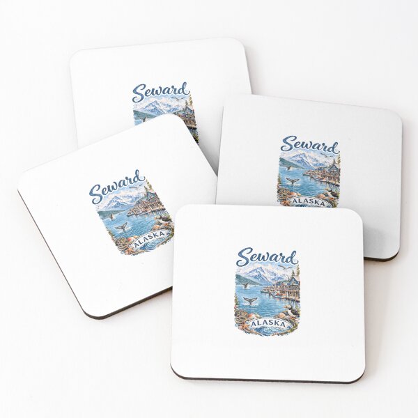 Item preview, Seward Alaska Harbor & Wildlife Watercolor designed and sold by Female Engineer Life.