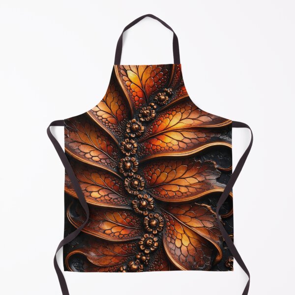 Item preview, Luxury Copper Floral Leaf Abstract Wall Art designed and sold by Kaleidoscope Print.