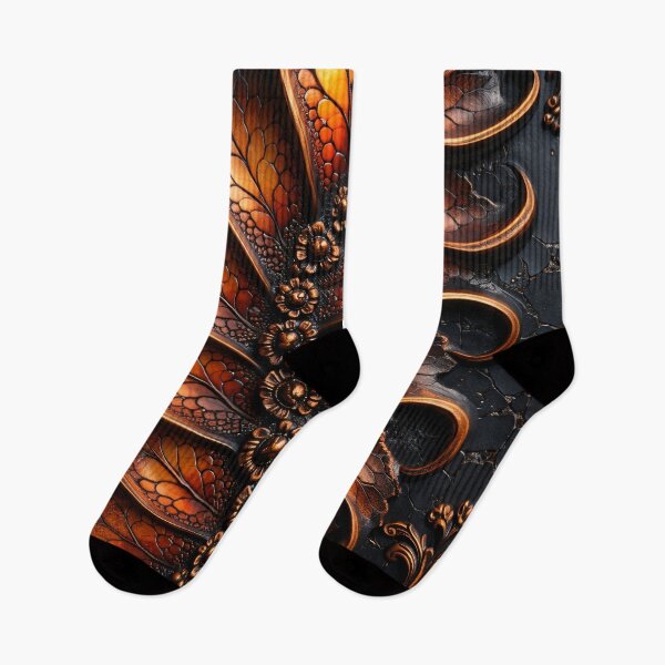 Item preview, Luxury Copper Floral Leaf Abstract Wall Art designed and sold by Kaleidoscope Print.