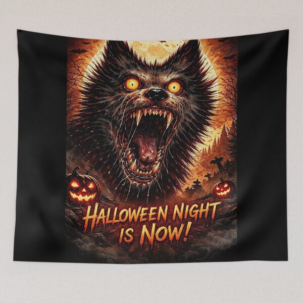 Item preview, Werewolf Halloween Night (Halloween) designed and sold by NubesDesignCH.