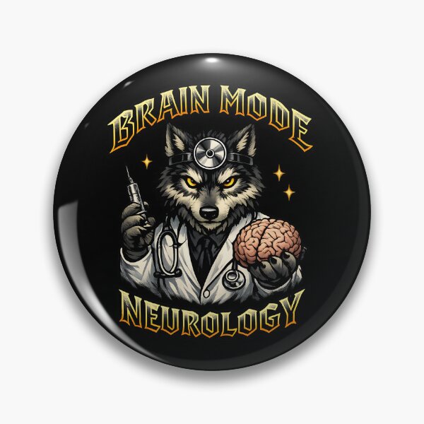 Item preview, Brain Mode Neurology – Wolf Neurologist Brain Doctor Design designed and sold by ClinicalHubs.