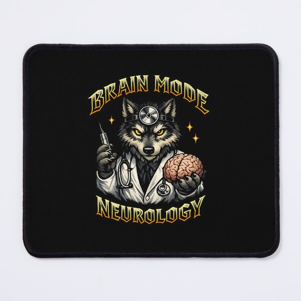 Item preview, Brain Mode Neurology – Wolf Neurologist Brain Doctor Design designed and sold by ClinicalHubs.