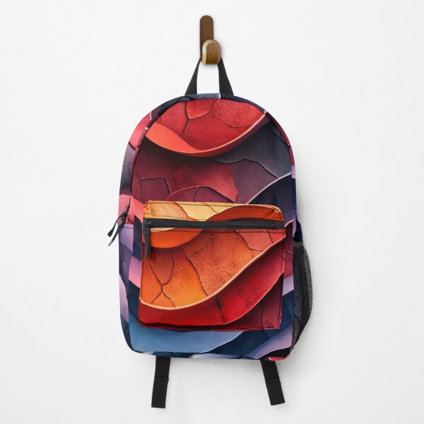 Item preview, Layered Sunset Waves Abstract Wall Art designed and sold by Kaleidoscope Print.