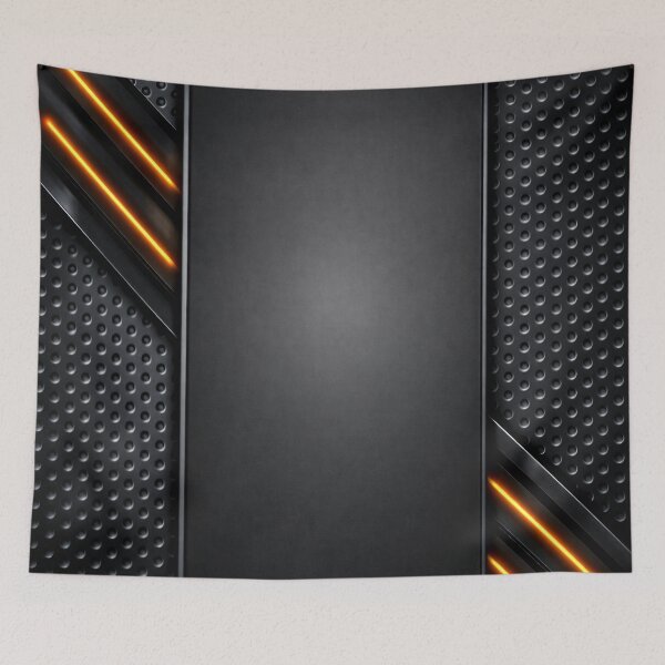 Item preview, Futuristic Black Metal Neon Tech Background designed and sold by Kaleidoscope Print.