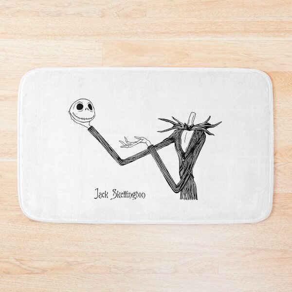 Item preview, Jack Skellington · Black and White Illustration · Gothic Character · Vintage Animation Art Print - Calligraphy designed and sold by Atropa Parcae.