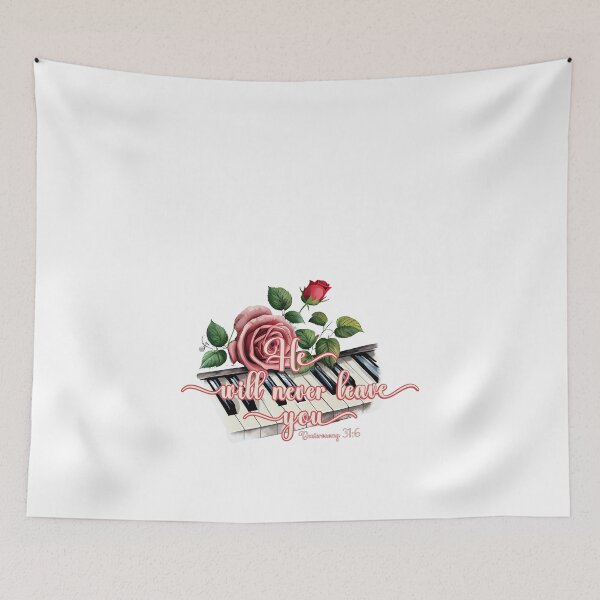 Item preview, He Will Never Leave You Scripture Design designed and sold by Selah & Grace Designs.