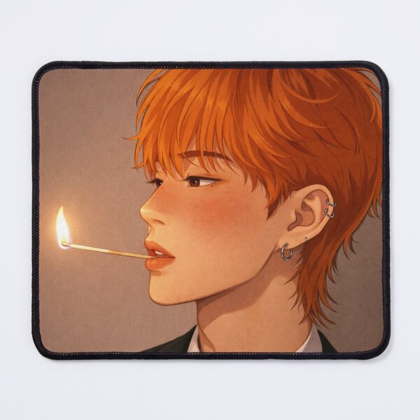 Item preview, anime guy smoking designed and sold by lilypadblue.
