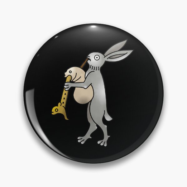 Item preview, Medieval Marginalia Bard Bunny Playing Music designed and sold by amziwcfogwz22.