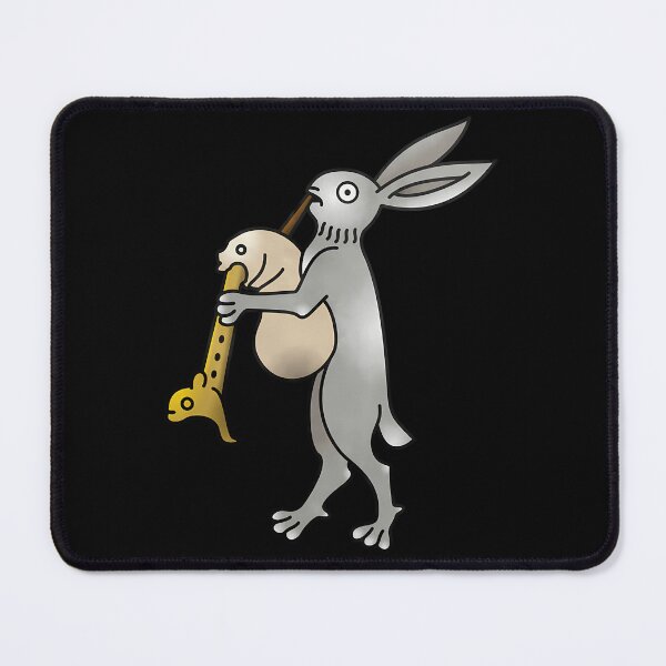 Item preview, Medieval Marginalia Bard Bunny Playing Music designed and sold by amziwcfogwz22.