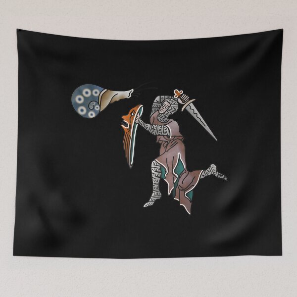 Item preview, Epic Duel Knight Vs Snail Marginalia Art designed and sold by amziwcfogwz22.