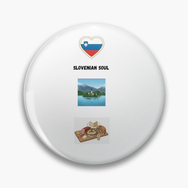 Item preview, Slovenian Soul - Slovenia pride Design with Lake Bled and traditional food  designed and sold by Mastalina99.