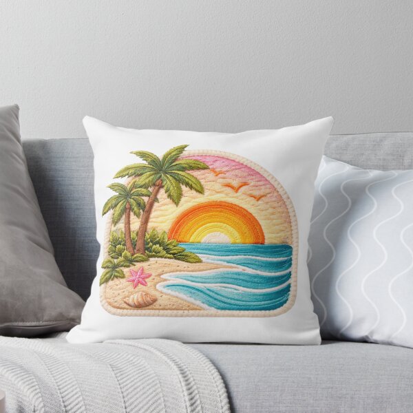 Artikelvorschau, Tropischer Sonnenuntergangsstrand entworfen und verkauft von KrisGraphic45.