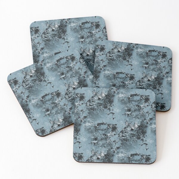 Item preview, Textured Gunge Abstract in Blue and Black designed and sold by Artistestella.