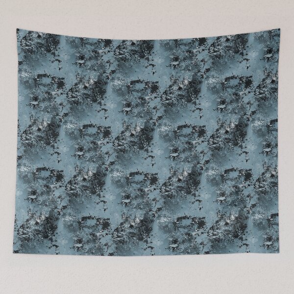 Item preview, Textured Gunge Abstract in Blue and Black designed and sold by Artistestella.