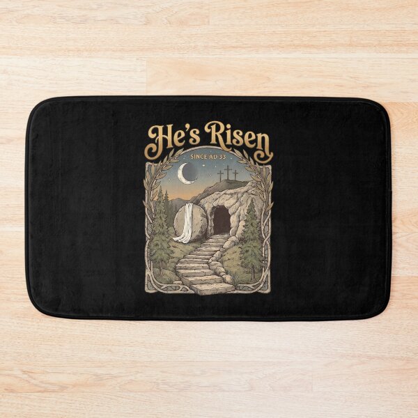 Item preview, He's Risen T-Shirt Vintage Style Empty Tomb Graphic AD 33 Christian Easter Apparel Spiritual Art T-Shirt designed and sold by Dmo3HarkoArt.