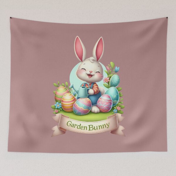 Item preview, Garden Easter Bunny – Cute Spring Gardening Bunny Design designed and sold by Art-Arcade6.