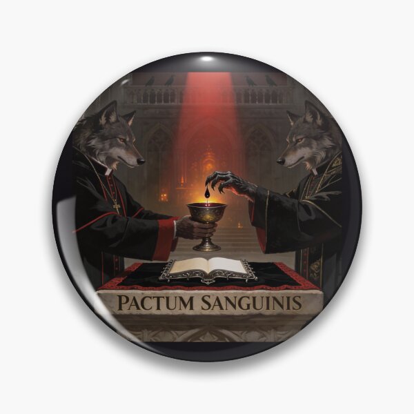Item preview, The Blood Covenant — Dark Sacred Wolf Altar Art designed and sold by GeoWhimsy Studio.