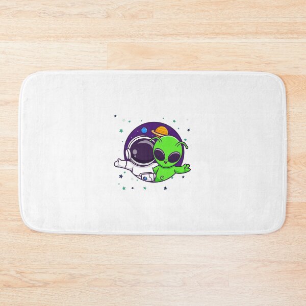 Item preview,  Astronaut with Green Alien - Minimalist Galaxy Art designed and sold by alaoglu.