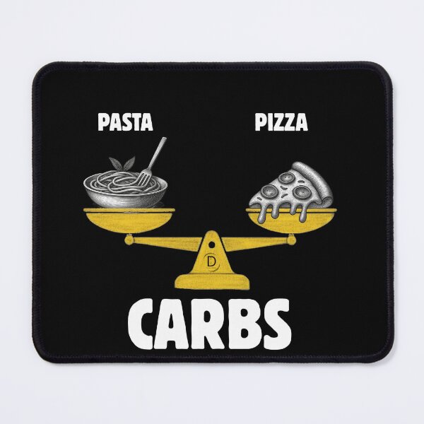 Item preview, Sarcastic Italian Food Carb Dilemma: Pasta vs Pizza (Dark Version) designed and sold by TheItaliandilemma.