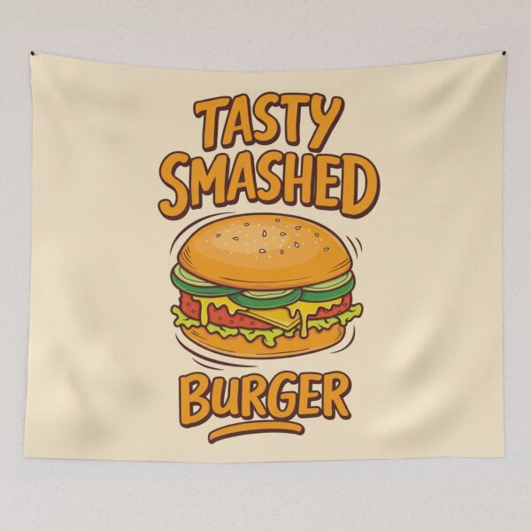 Item preview, Loaded Smash Burger Illustration designed and sold by ArtoryNest.